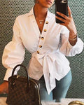 The Charlotte Wrap Blouse