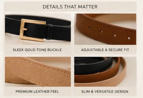 The Essential Leather Belt Set