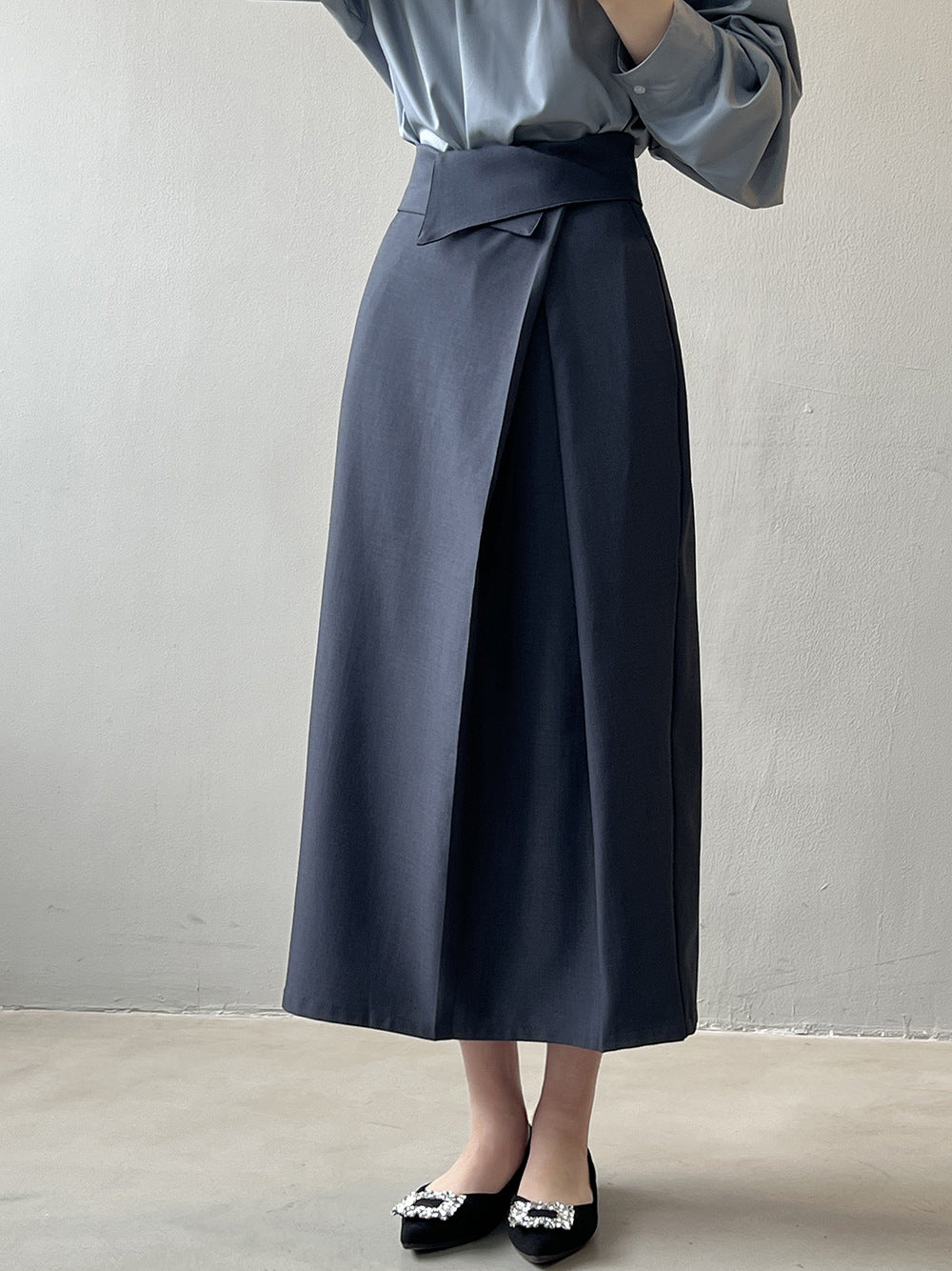 The Sofia Wrap Midi Skirt