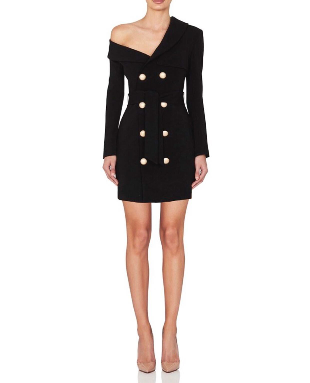 The Sofia One-Shoulder Blazer Dress