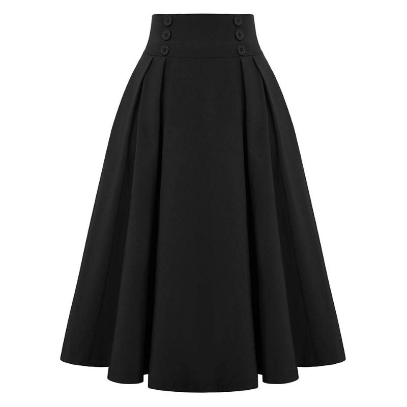The Charlotte Pleated Midi Skirt