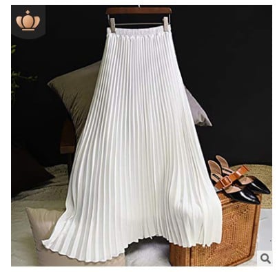 The Charlotte Pleated Midi Skirt