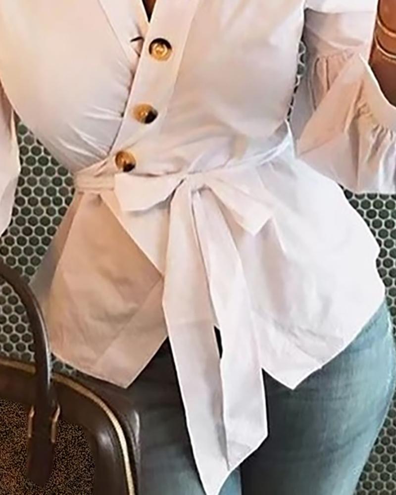 The Charlotte Wrap Blouse