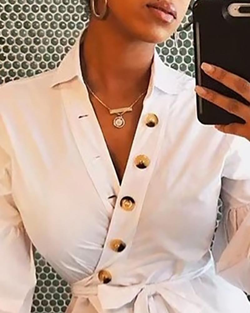The Charlotte Wrap Blouse