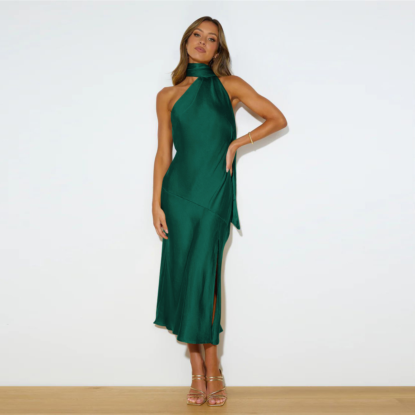 The Valencia Satin Dress