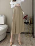 The Audrey Pleated Midi Skirt