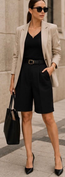 The Harper Tailored Bermuda Shorts