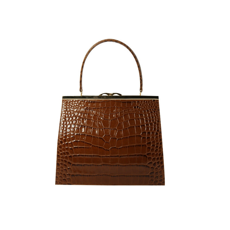 The Madison Croc Satchel