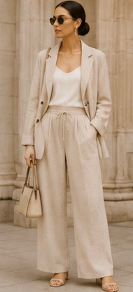 The Capri Linen Suit Set