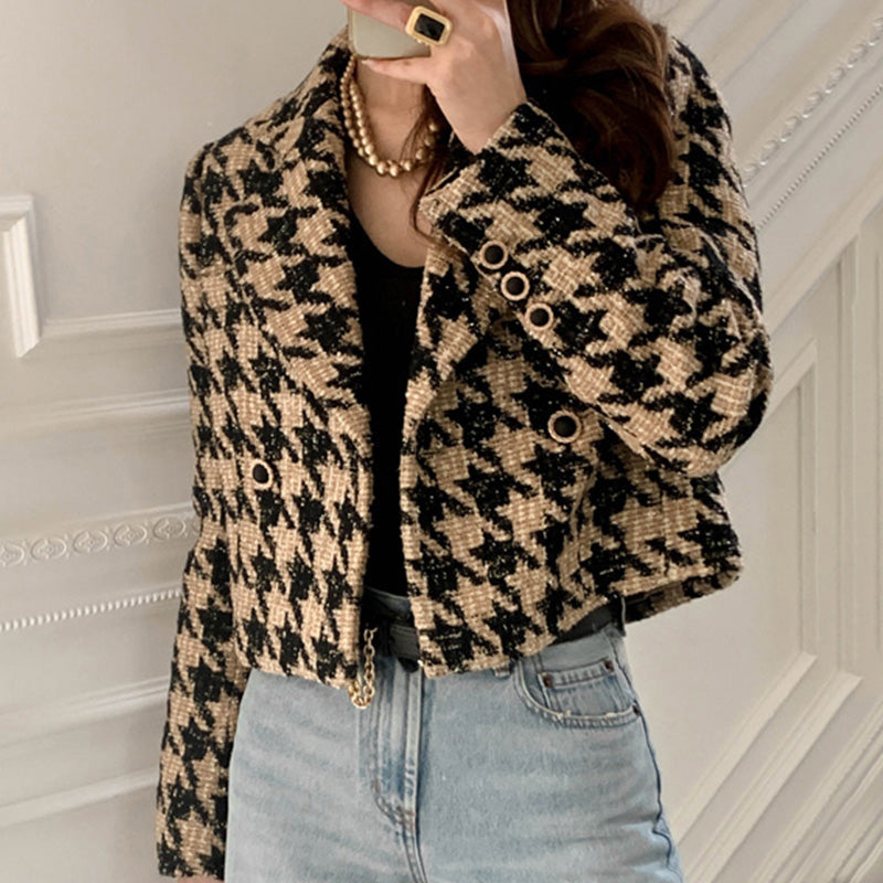 The Monaco Houndstooth Blazer