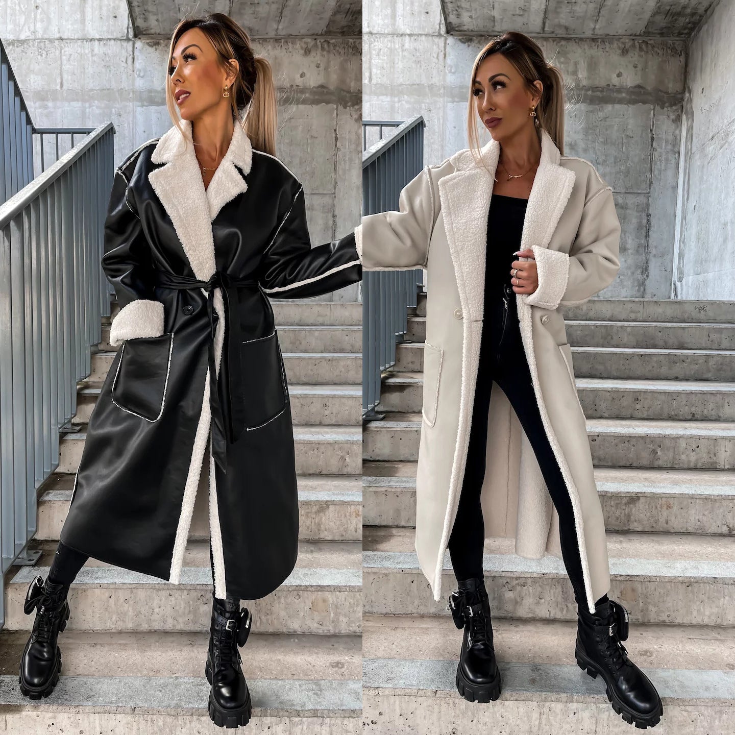 The Manhattan Leather Trench Coat