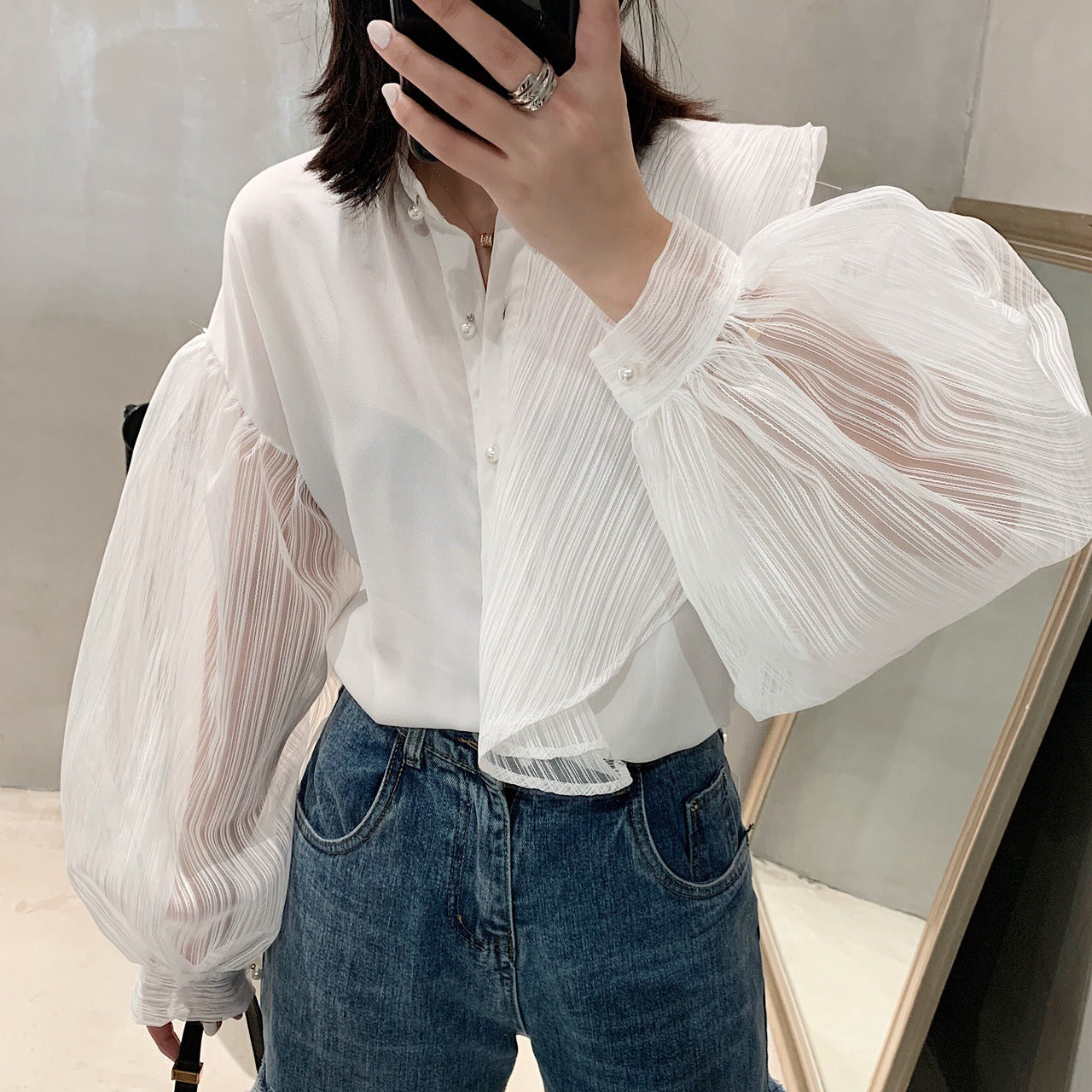The Genevieve Pleated Blouse
