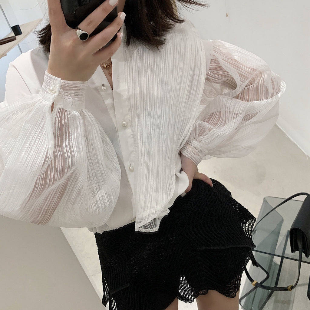 The Genevieve Pleated Blouse