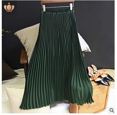 The Charlotte Pleated Midi Skirt
