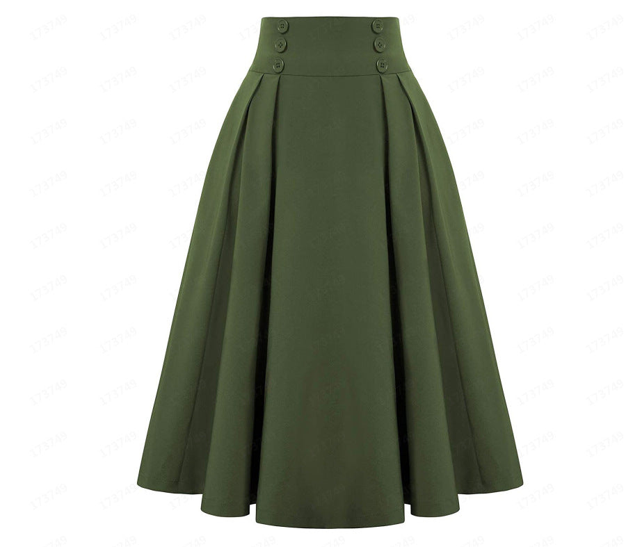 The Charlotte Pleated Midi Skirt