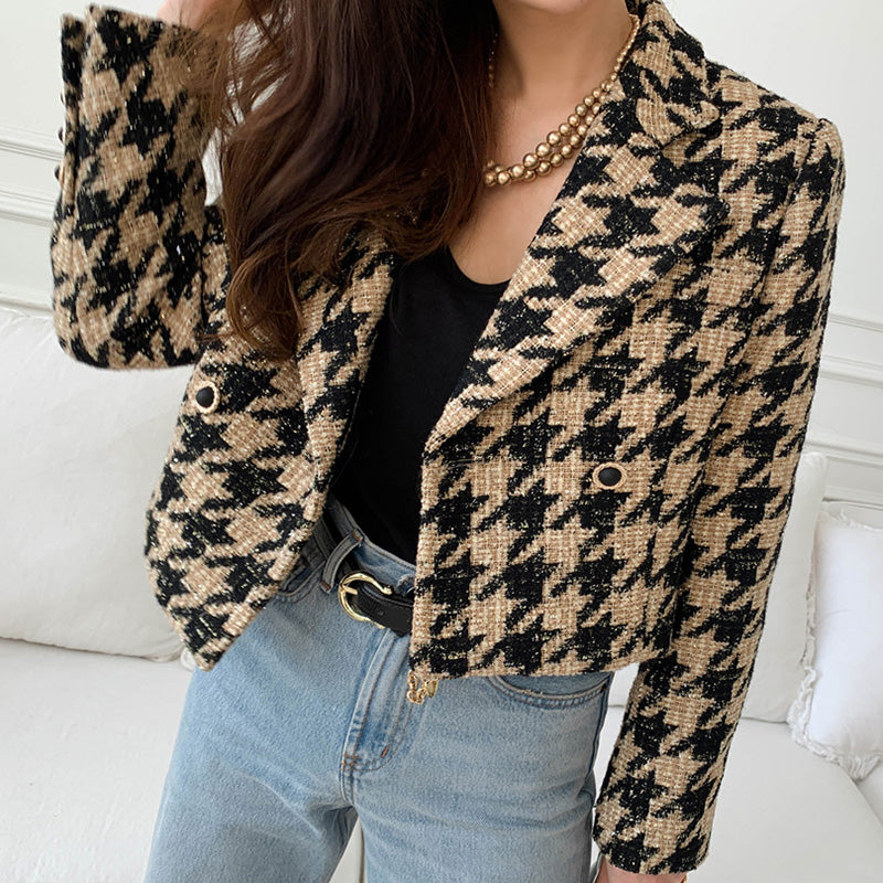 The Monaco Houndstooth Blazer