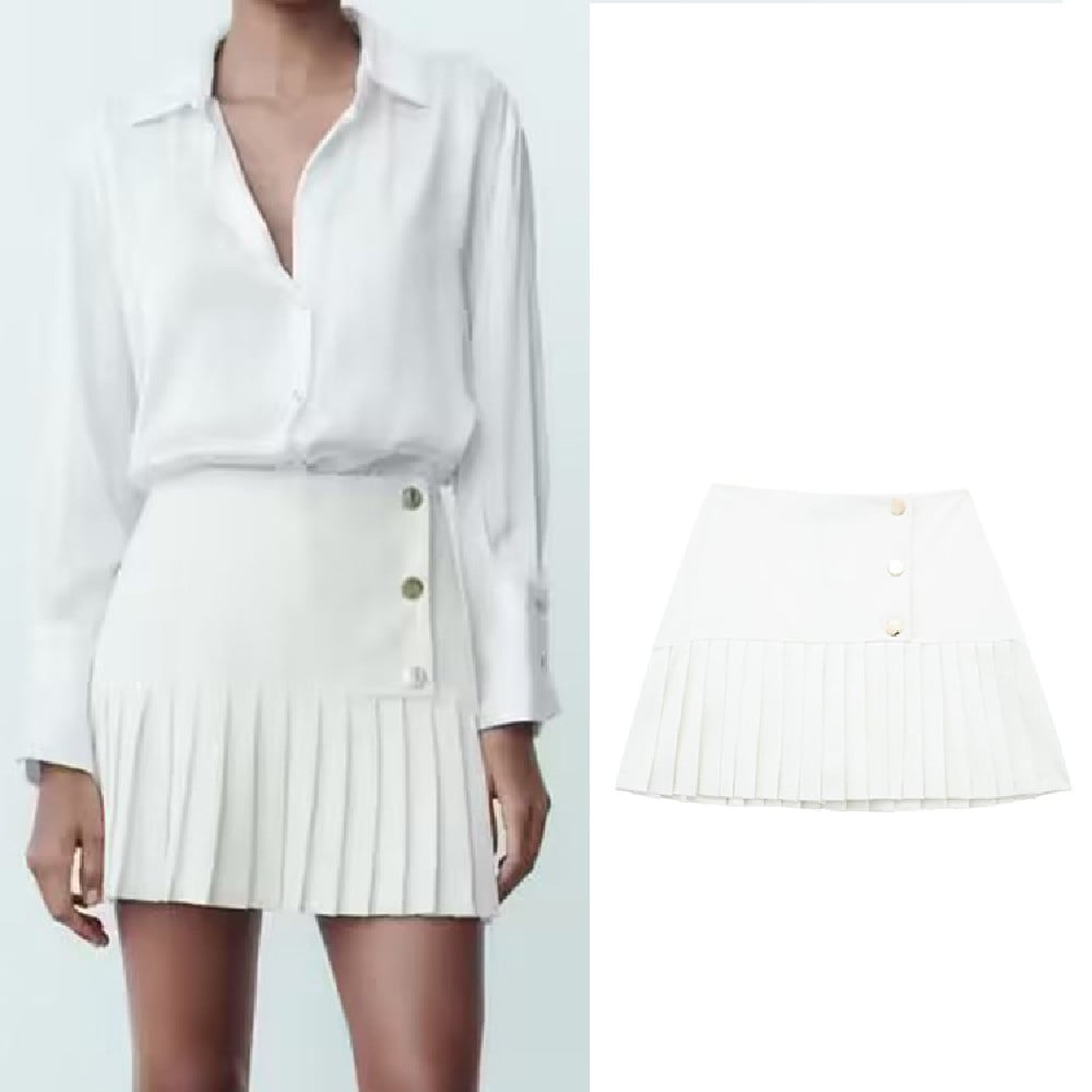 The Charlotte Pleated Mini Skirt