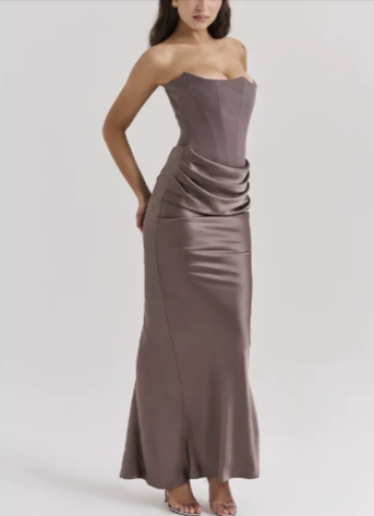 The Celeste Satin Gown