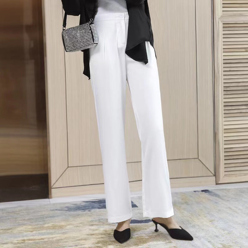 The Isabella Satin Wide-Leg Trousers