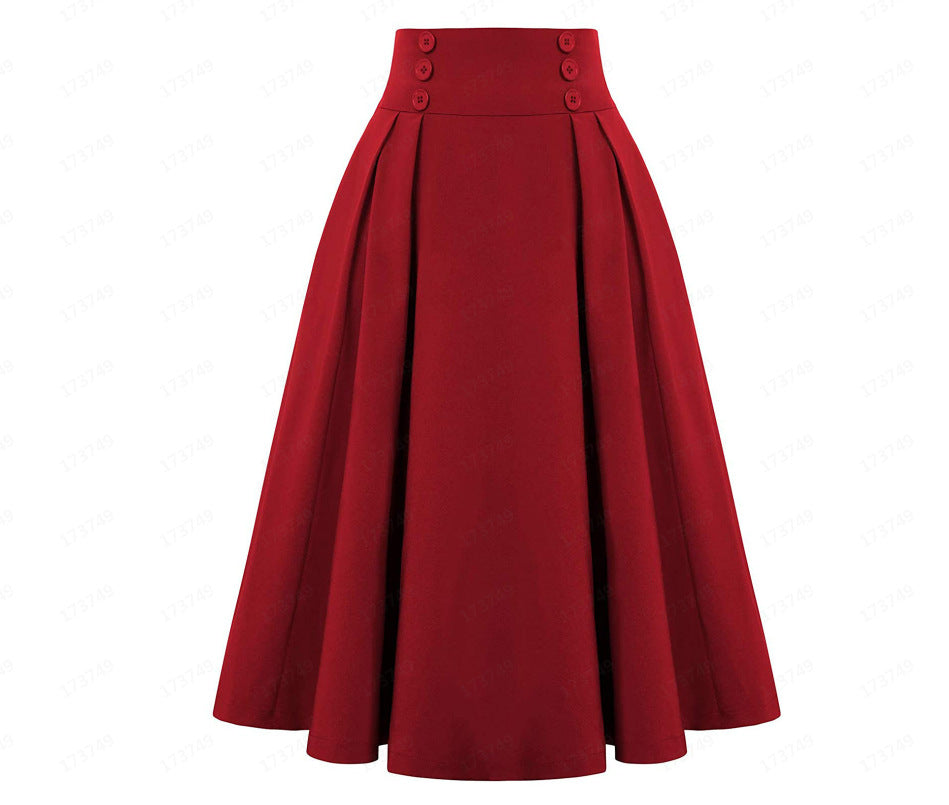 The Charlotte Pleated Midi Skirt