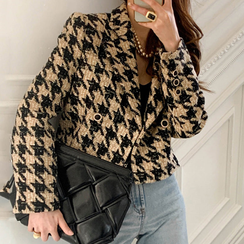 The Monaco Houndstooth Blazer