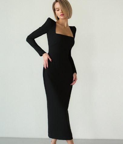 The Victoria Square Neck Dress
