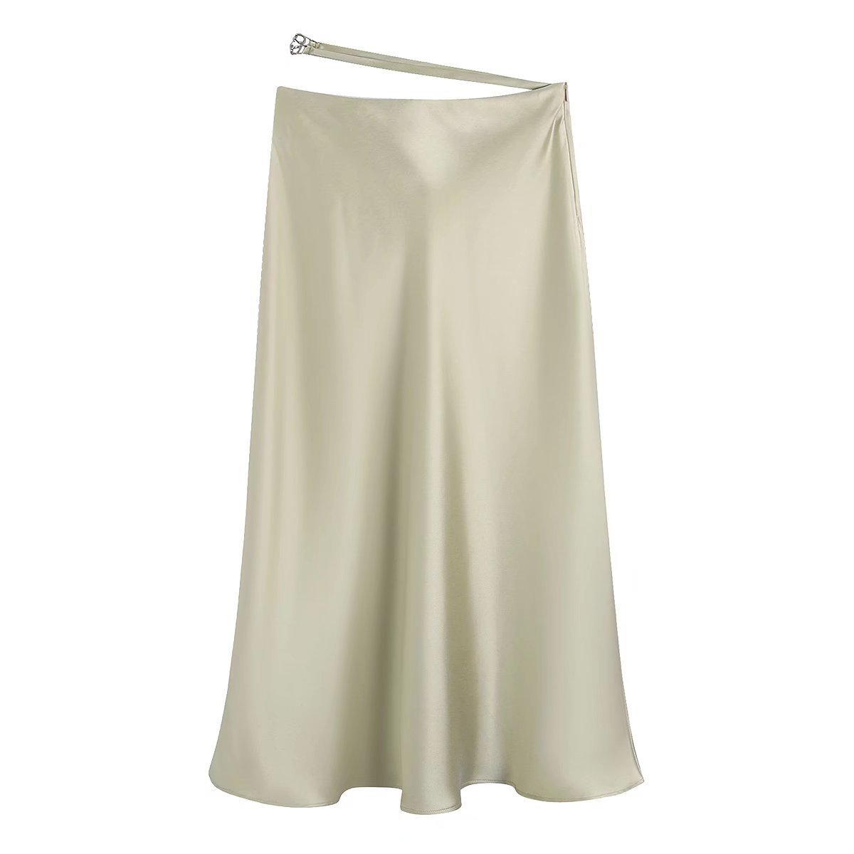 The Bianca Satin Midi Skirt