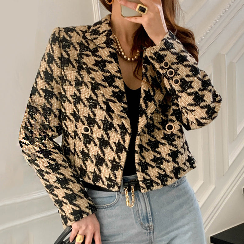 The Monaco Houndstooth Blazer