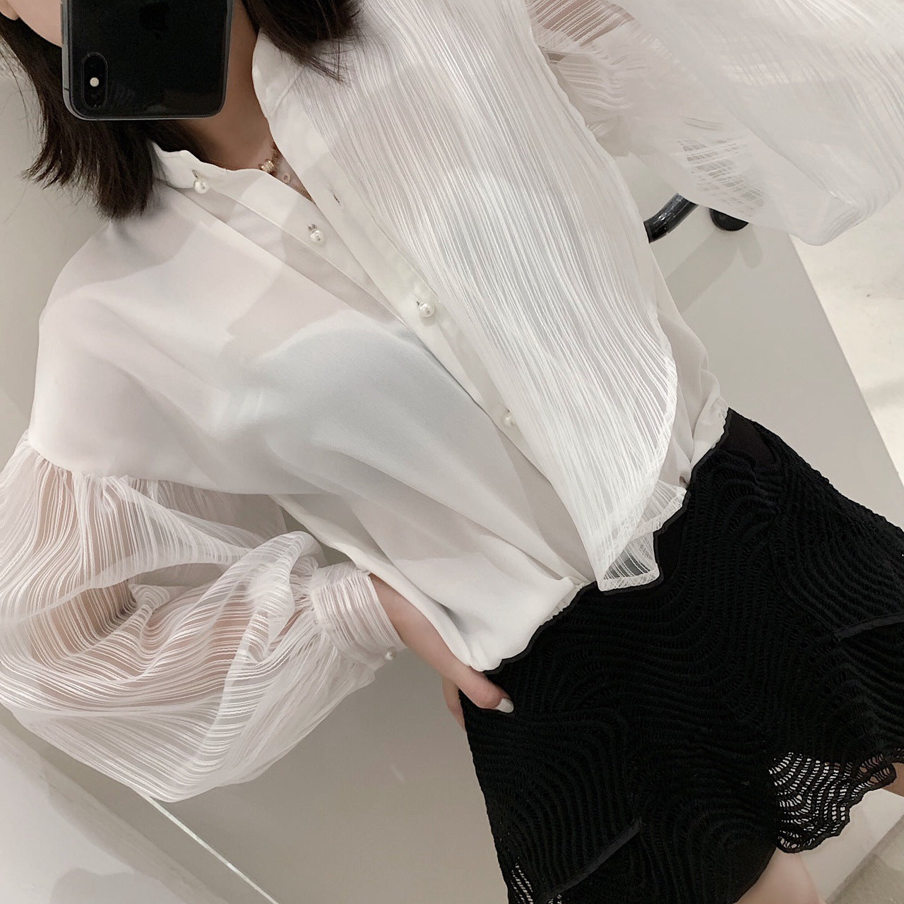 The Genevieve Pleated Blouse