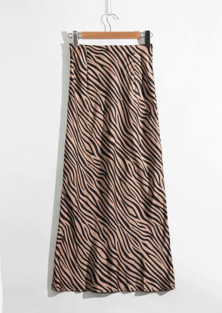 The Savannah Satin Midi Skirt